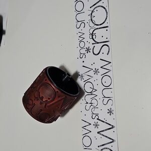 Snow Stampin Round Jumbo wheel stamp 2" wide